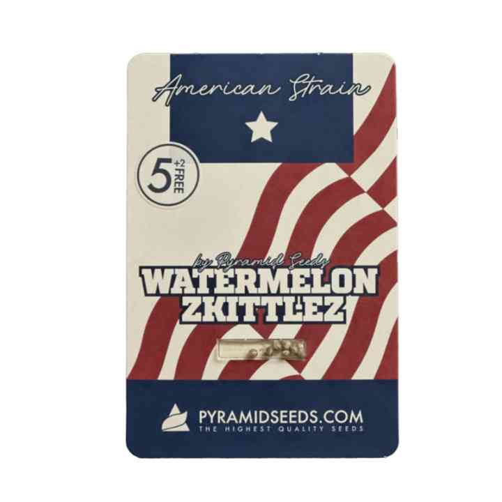 Watermelon Zkittlez Cannabissamen Verpackung — feminisierte Samen von Pyramid Seeds kaufen
