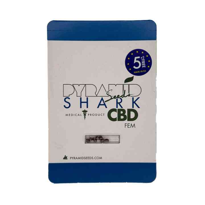 Shark CBD Seeds – 10-15% CBD Skunk Indica | Pyramid Seeds