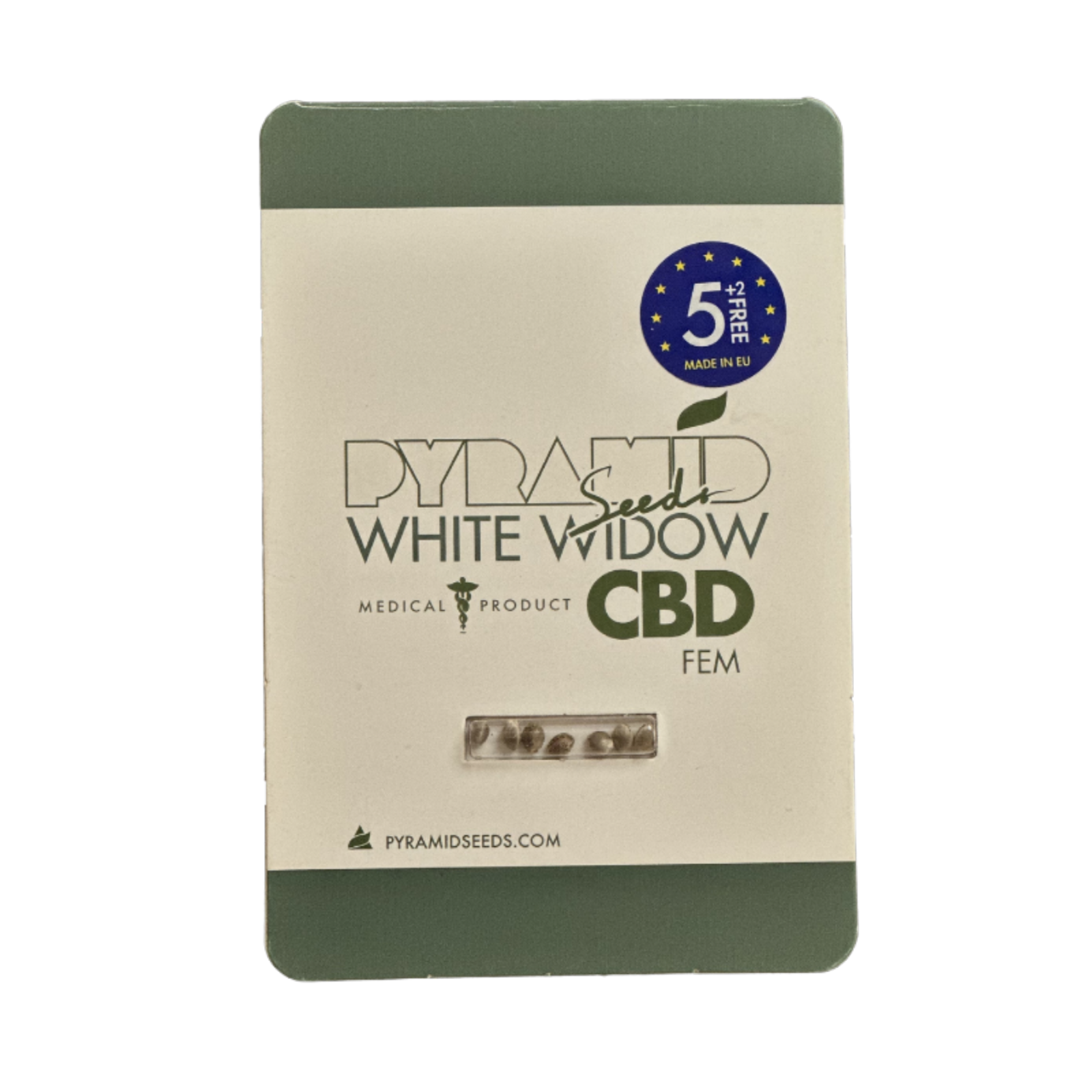 White Widow CBD — λευκή γενετική με υψηλή περιεκτικότητα CBD και πλούσια στρώση λευκών τριχωμάτων