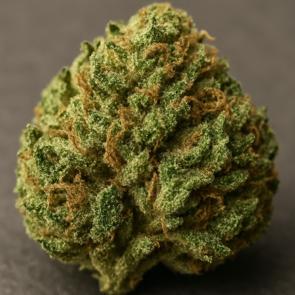 Close-up of a CBD hemp flower
