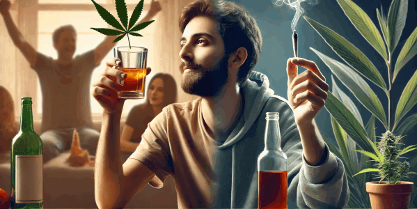 Poll: Majority of Marijuana Users Cut Back on Alcohol Consumption